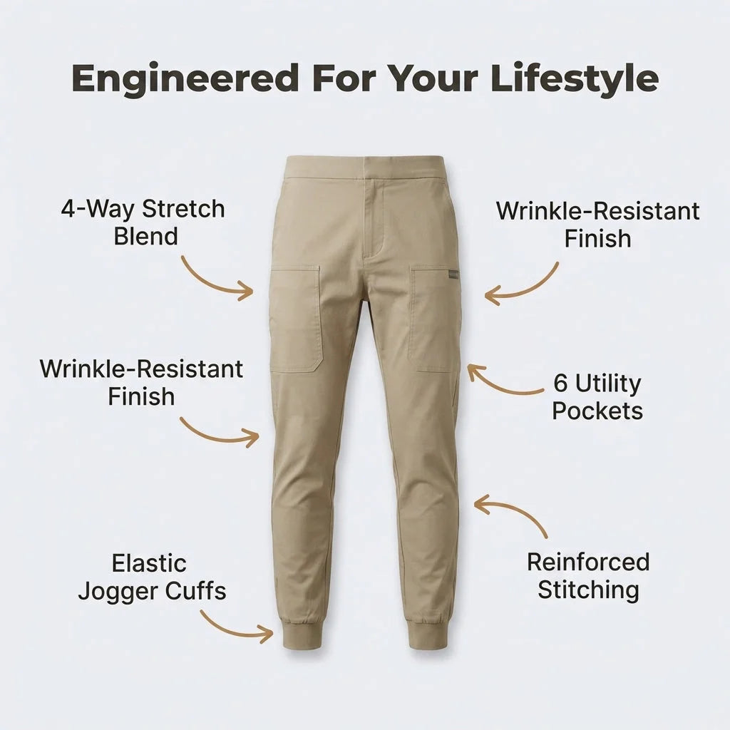Jean Cargo Extensible Premium – Confort Et Style — photo 2