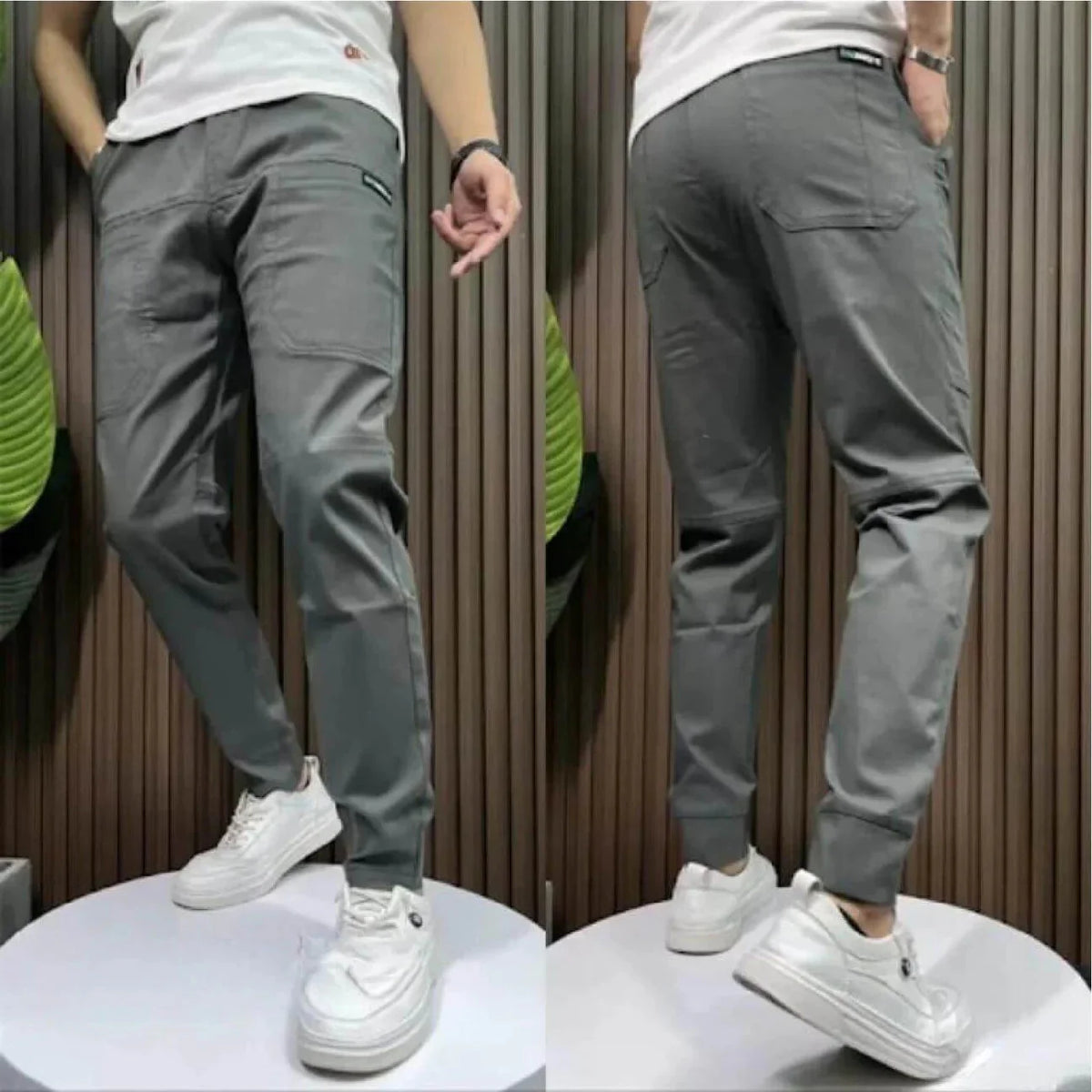 Jean Cargo Extensible Premium – Confort Et Style — Gris, photo 7