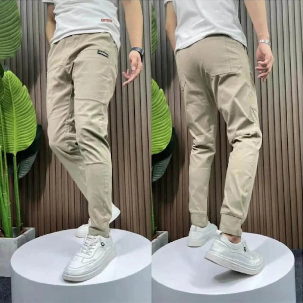 Jean Cargo Extensible Premium – Confort Et Style — Beige, photo 9