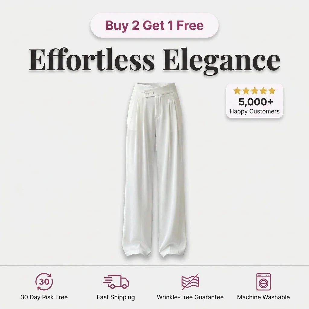 Pantalon Large - Flatte Instantanément Votre Silhouette